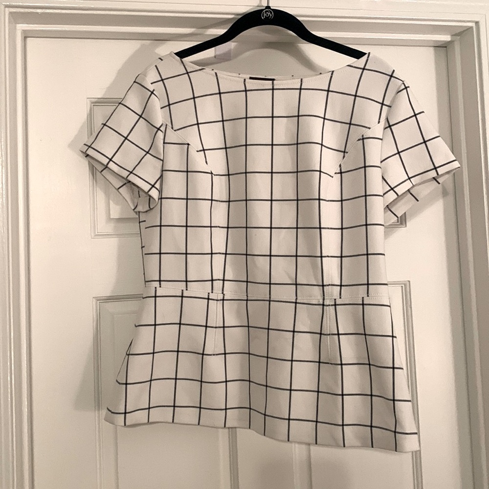 Ann Taylor Peplum Blouse Size 4